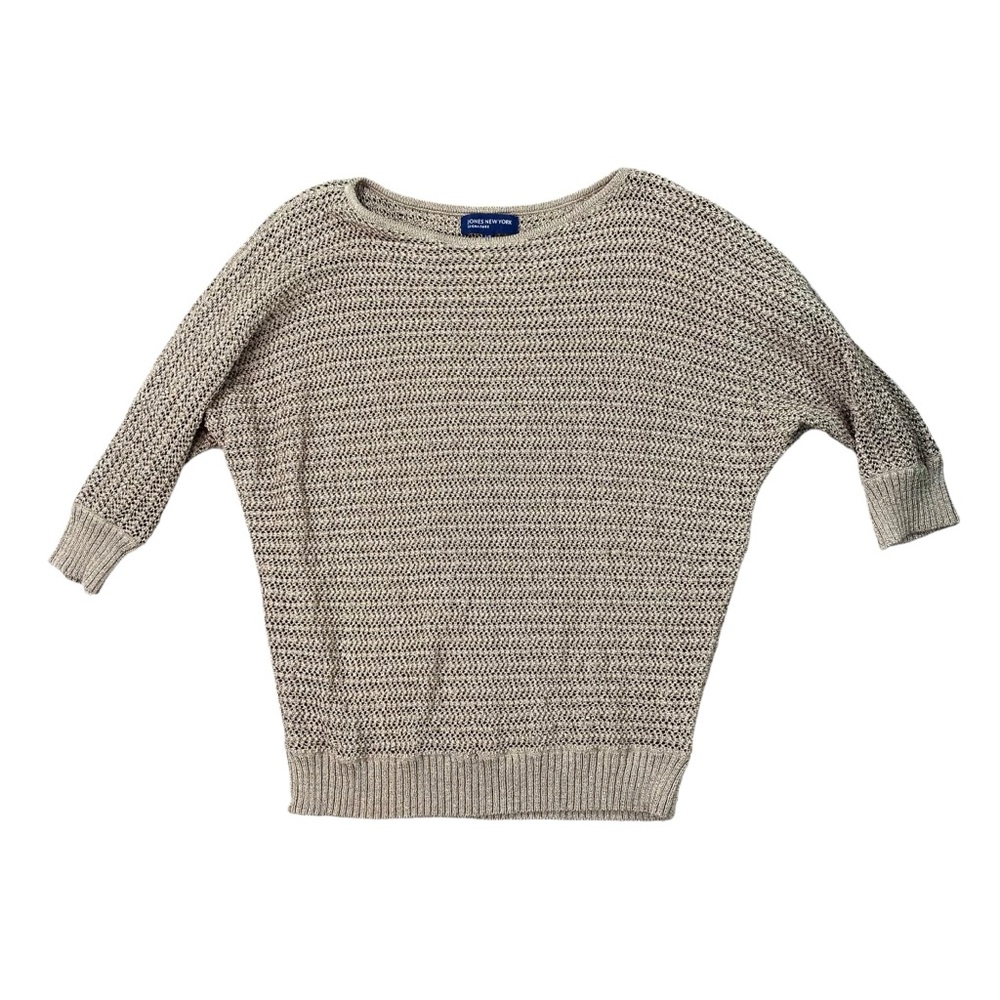 Woman’s Jones New York open knit stretchy sweater size L
